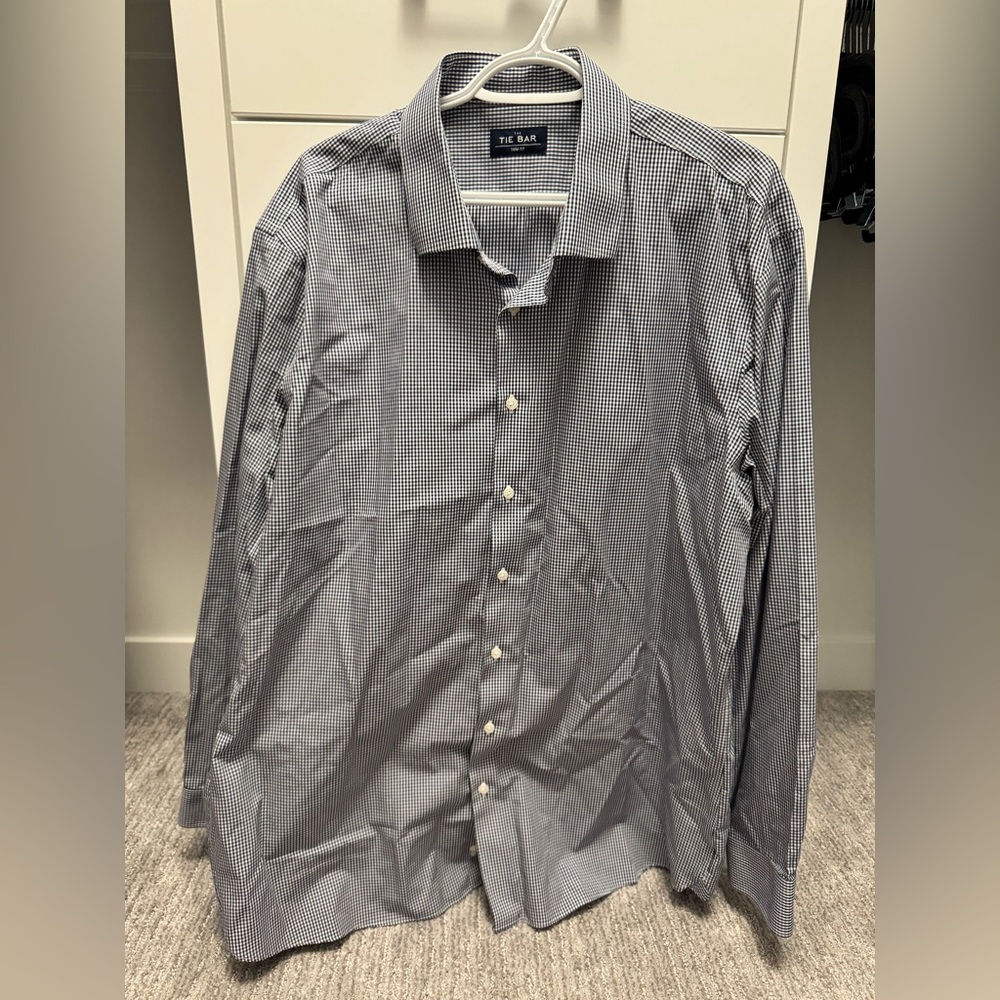 Men's Navy Checkered Shirt